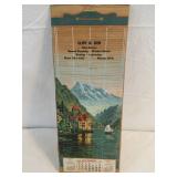 VINTAGE CLIFF & DER CITIES SERVICE CALENDAR EDMORE MICHIGAN