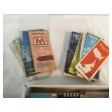 MANY GAS & OIL TRAVEL MAPS