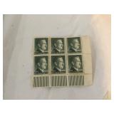 1939 HITLE POSTAGE STAMPS PLATE BLOCKS