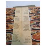 MANY OLD RESTURANT MENUS