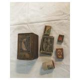 GROUP OF WOOD MATCH BOXES