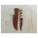MARBLES HUNTING KNIFE W/LEATHER SHEATH
