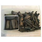BOX OF BRASS SHELLS & SHOT GUN SHELLS
