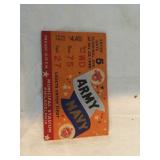 1940 ARMY VS NAVY FOOTBALL TICKET