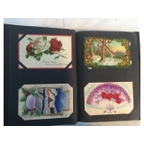 SOME OF HE POSTCARDS IN ALBUMS