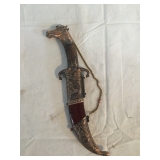 HORSE HEAD KNIFE IN SHEATH