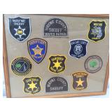 FRAMED POLICE PATCHES