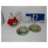 Stained glass swan lot