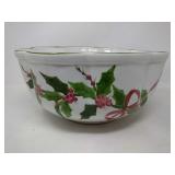 N.S. Gustin Co large ceramic serving bowl