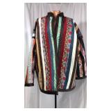 Handmade jacket made from neck ties