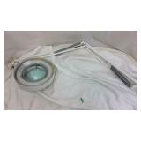 Large white magnifier lamp
