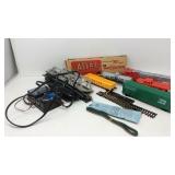Lot of HO scale model trains Santa Fe