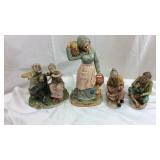 4 Vintage figurines