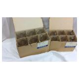 Two sets of six DUROBOR wine glasses