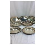 Silver plated serving bowl lot