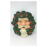 Vintage hanging paper-mché Santa Claus