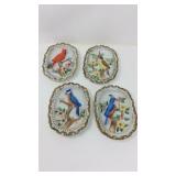 Lot of ceramic hanging bird decorations