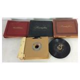 Lot of 45 rpm vinyl records w/ cases