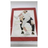 Norman Rockwell 10 x 13 100th year of baseball