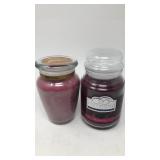 Lot of two large scented candles