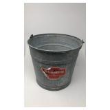 Vintage Wheeling 14 Quart Galvanized Bucket