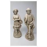 Pair of large ceramic figurines from Mexico