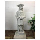 Large 3 1/2 Foot Cement Pirate Statue