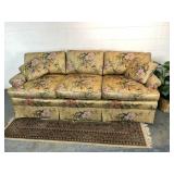 Upholstered Sofa Bird and Flowers Design