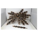 Vintage Black Forest Wooden Wall Decor for Parts/