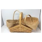 Lot of three baskets
