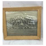 Vintage football team picture framed