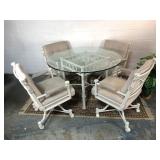 Glass Top / Wood Top Table & 4 Chairs