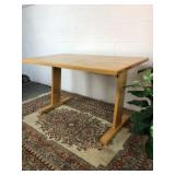 Blonde Wood Writing Desk/ workstation