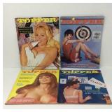 Lot of four topper  adult magazines