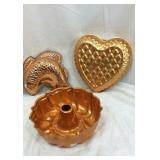 Copper Bundt pan lot
