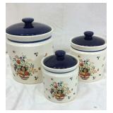 Three piece canister set