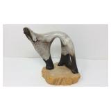 Mid century dega pottery Afghan hound dog
