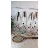 5 vintage rackets