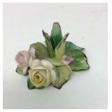 Mollica Capodimonte Porcelain Flower Candle Holder