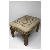 Colonial Furniture Co. Needlepoint Foot Stool