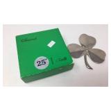 Gerity Shamrock 25th G48 Paperweight Plaque