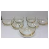 Seven mid century modern bowls