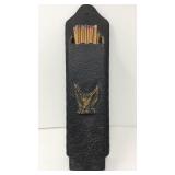 Vintage metal match stick holder