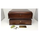 Bombay furniture wood locking storage chest