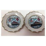 Set of Two Queen Mary Porcelain Coasters