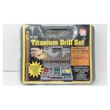 Titanium drill bit set