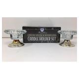 Royal Crest Candle Holder Set