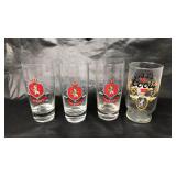 4 Vintage Beer Glasses