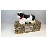 New w/ Box Talking Cow Cookie Jar