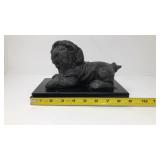 Metal Puppy Dog Statue Marble Base